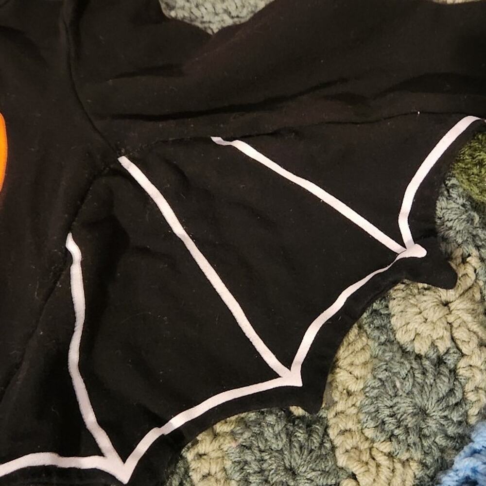 Baby unisex bat onesie babies first Halloween pumpkin bat 1st Halloween 6-12m - Picture 4 of 9